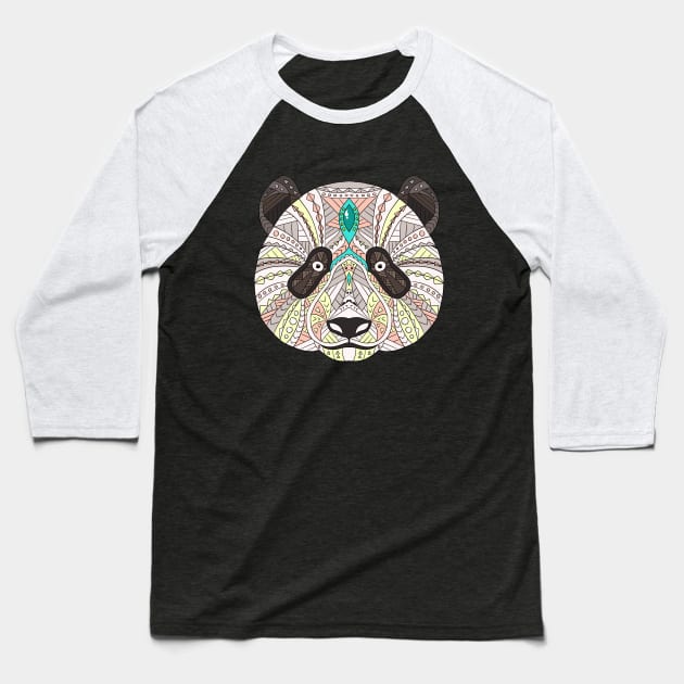 Ethnic Giant Panda Baseball T-Shirt by Tebscooler